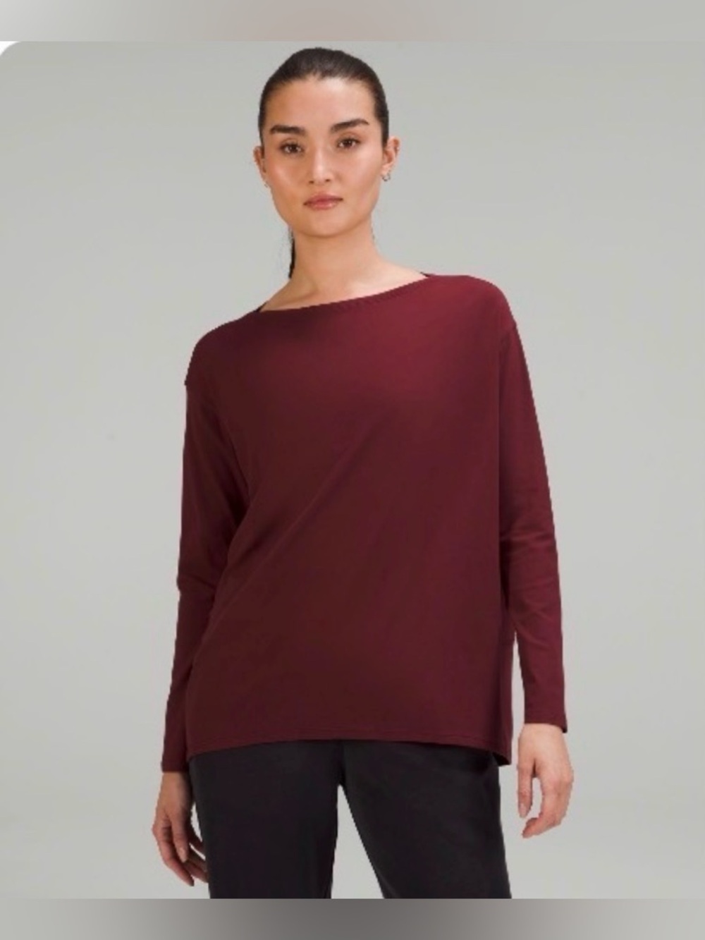 Lululemon Back in Action Organic Cotton Long Sleeve Shirt